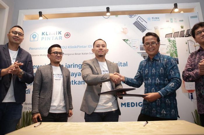 Medigo Indonesia meluncurkan Klinik Pintar bekerjasama dengan Ikatan Dokter Indonesia.